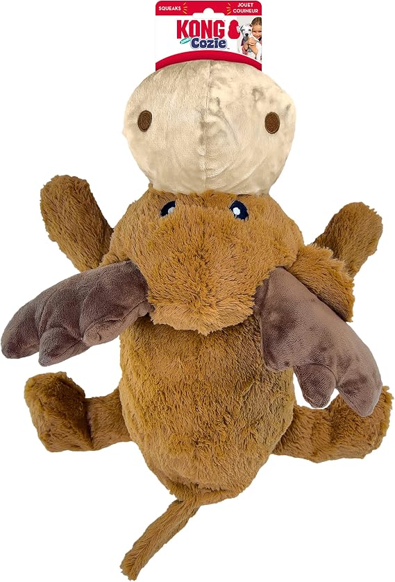 Kong Cozie Jumbo Marvin The Moose - XL Sized Plush Dog Toy for Large and X-Large Breeds