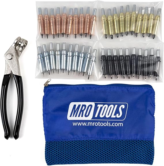 K-Series Beginner Cleco Sheet Metal Fastener Kit w/Mesh Carry Bag (K5S40)