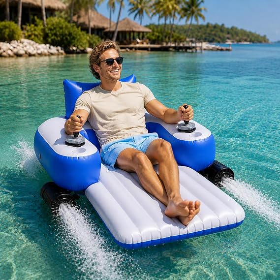 Motorized Floaties for Adults, Electric Inflatable Water Chair