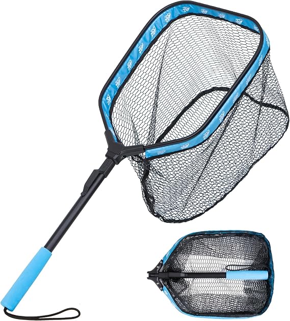 Floating Fishing Net for Fly Fishing, Foldable Landing Net