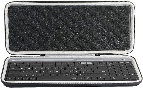 khanka Hard Stroage Case for Logitech K400 Plus Wireless Touch TV Keyboard/Logitech K585 / Logitech K580 Multi-Device Slim Wireless Keyboard,Case Only