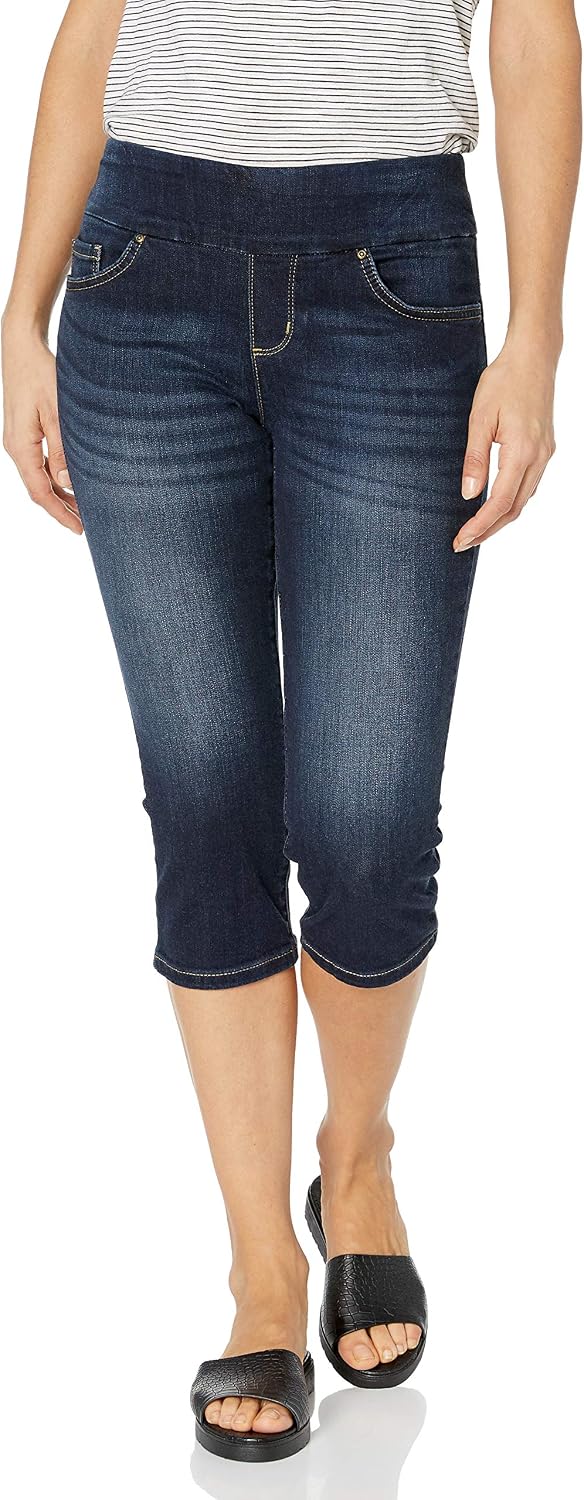 Lee Women's Petite Sculpting Pull on Capri Jean