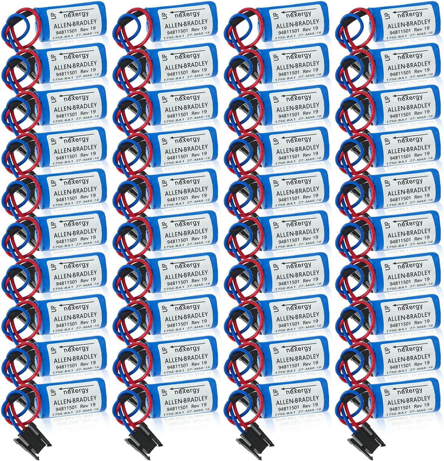 lt;- 40pcs-> 1756-BA1 3V PLC Battery 1200mAh Replacement for Allen Bradley 1756-BA2 BR2 3A-AB 1756-BA1 Lithium Battery
