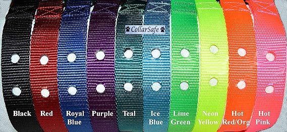 1" Wide Nylon Replacement Collar w/Heavy Duty Buckle - FITS PetSafe & Most Other Brands 2-Hole Receiver Modules requiring 2-Holes 1-3/16" Apart - Read Listing - View Photos