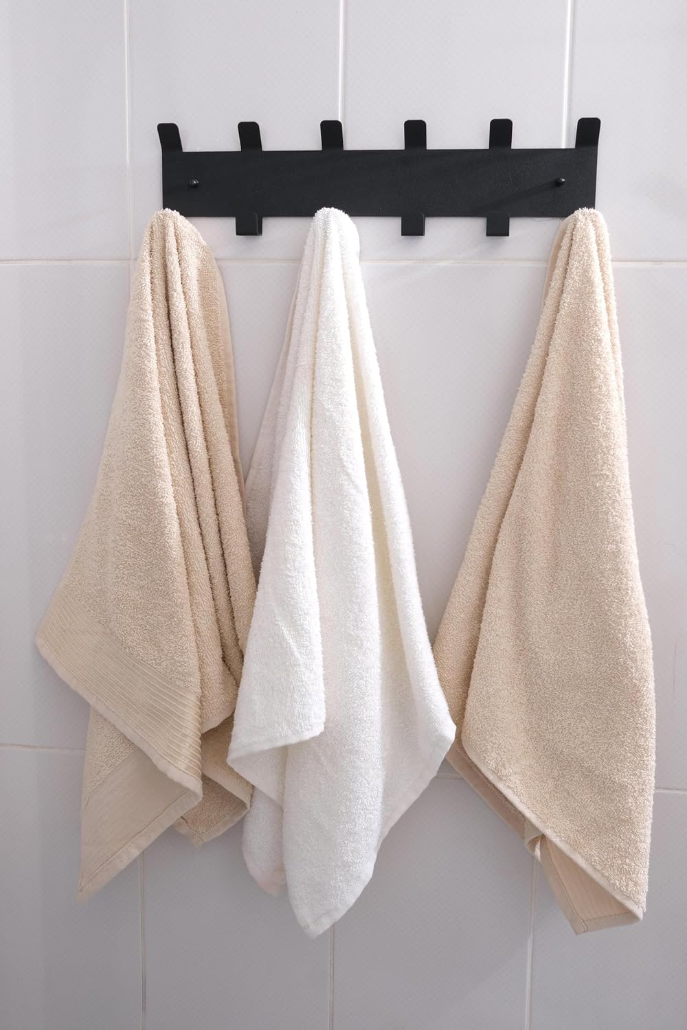 Risingmaber Metal Black American Door Back Adhesive Hanger Bathroom Hanger and Wall Hanger MT84S
