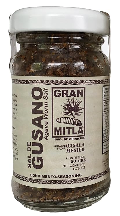 Gran Mitla Sal de Gusano 50 Gram Jar (1.76 oz) | AUTHENTIC OAXACAN RECIPE: Crafted using a traditional, three-generation family recipe from Oaxaca, Mexico