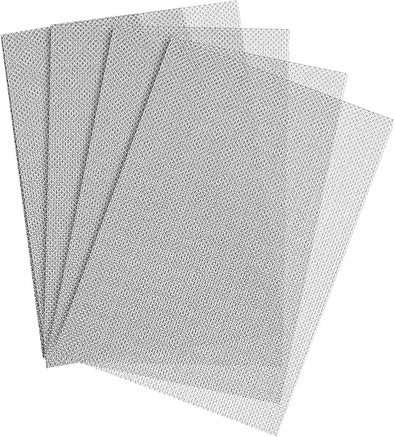 4 Pack 20 Mesh 304 Stainless Steel Wire Mesh,210x300mm,Metal Insect Mesh Sheet, Fine Wire Mesh, Rat Mesh Wire Mesh Sheet for Vents, Home, Kitchen, Garden