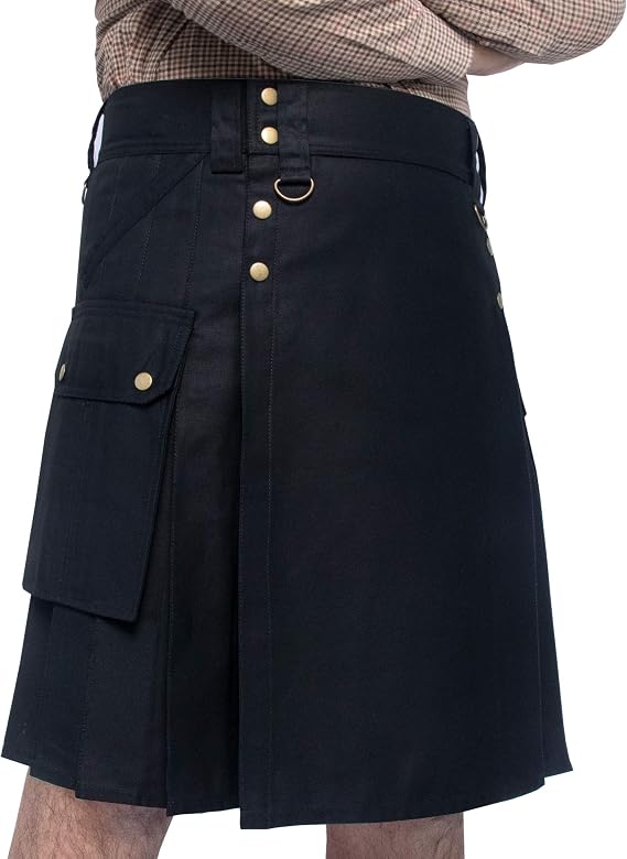 Men's Six Pockets Cotton Utility Kilts