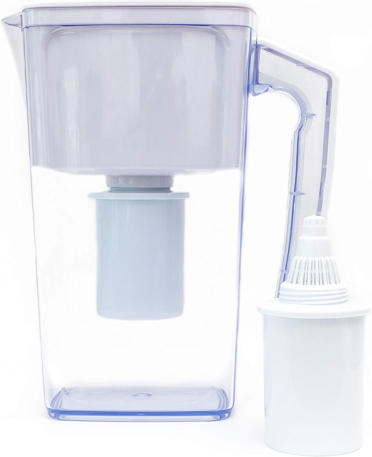 Alkaline Water Filter Pitcher – 2.5L Healthy Pure Water Ionizer, Two 60-Day Activated Carbon Filters, BPA Free, Healthy, Clean, Toxin-Free Alkaline Water Up to PH 9.5 – New 2019