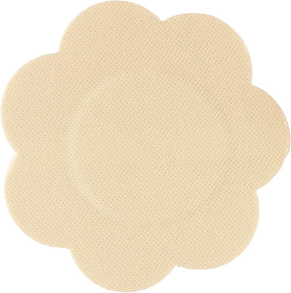 Braza Petal Top Nipple Covers - Disposable, 5 Pair, Beige