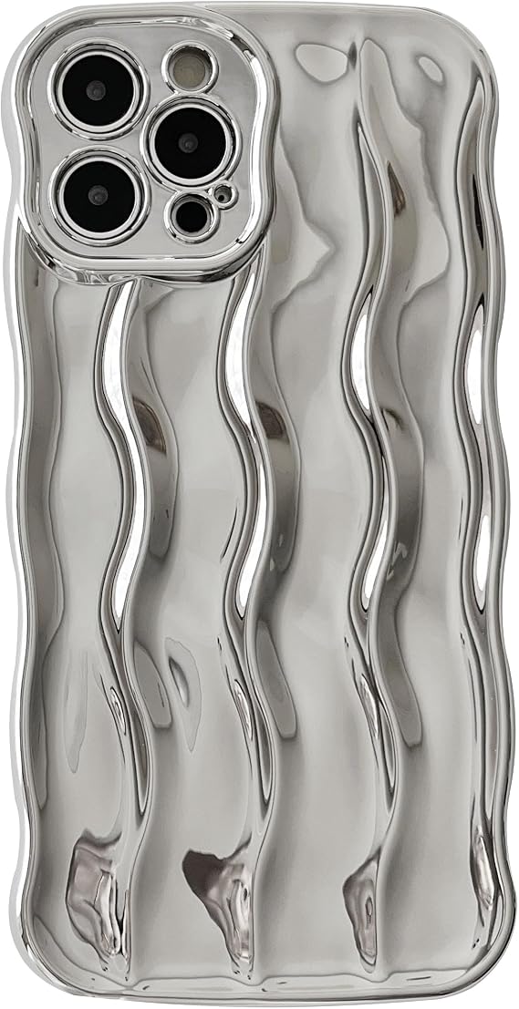 Caseative for iPhone 12 Pro Max Case, Silver