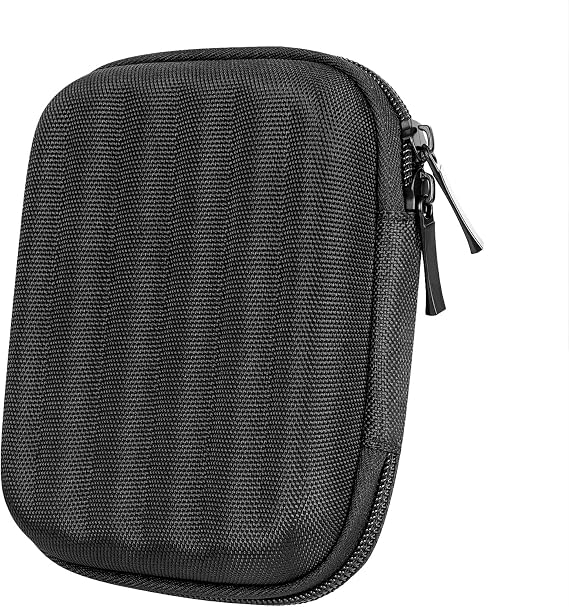 Geekria Shield Headphones Case Compatible with Skullcandy Ink'd+ / Ink'd 2, Chops Flex in-Ear Sport, Replacement Protective Hard Shell Travel Carrying Bag with Cable Storage (Black)