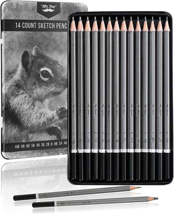Mr. Pen- Sketch Pencils for Drawing, 14 Pack
