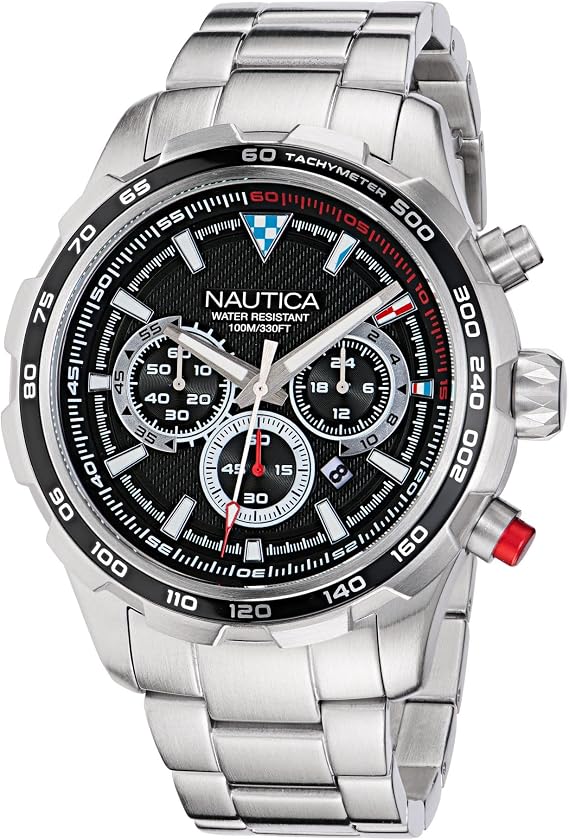 Nautica Men's NST Chronograph 46mm Watch