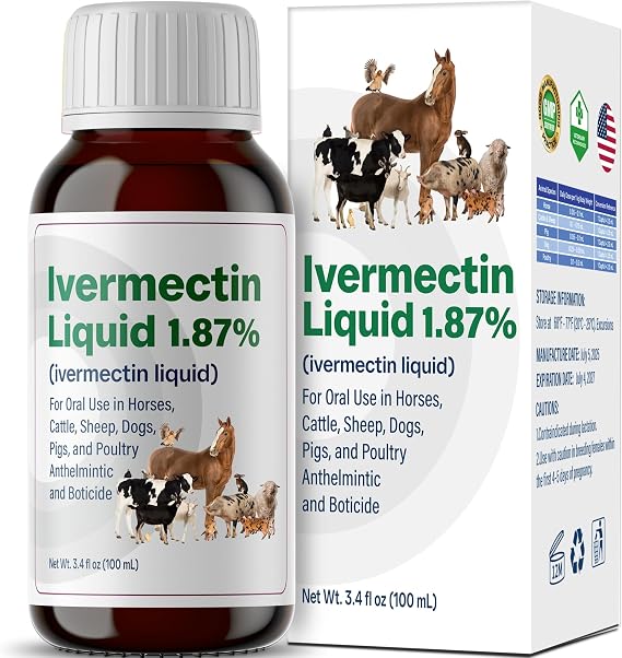 Dewormer for Horse, Poultry & More, Ivermectin for All Wormers, Tapeworms, Roundworms & Hookworms