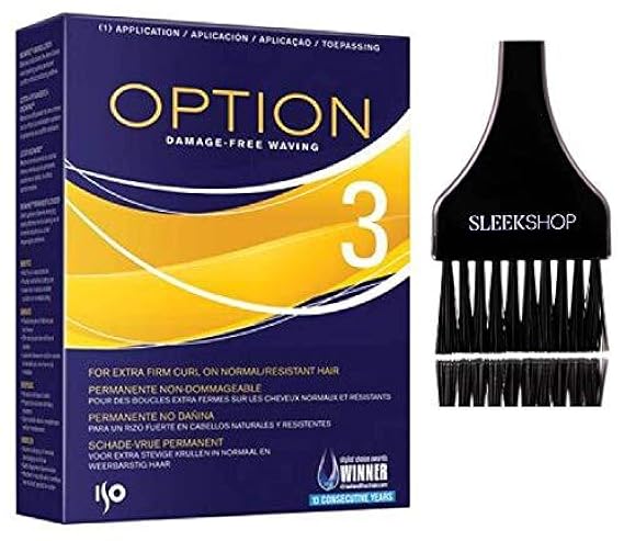 lSO OPTION Perm, Damage-Free Waving (with Sleekshop Tint Brush) Perming Hair Curls Coils (OPTION 3 VERSION #3)