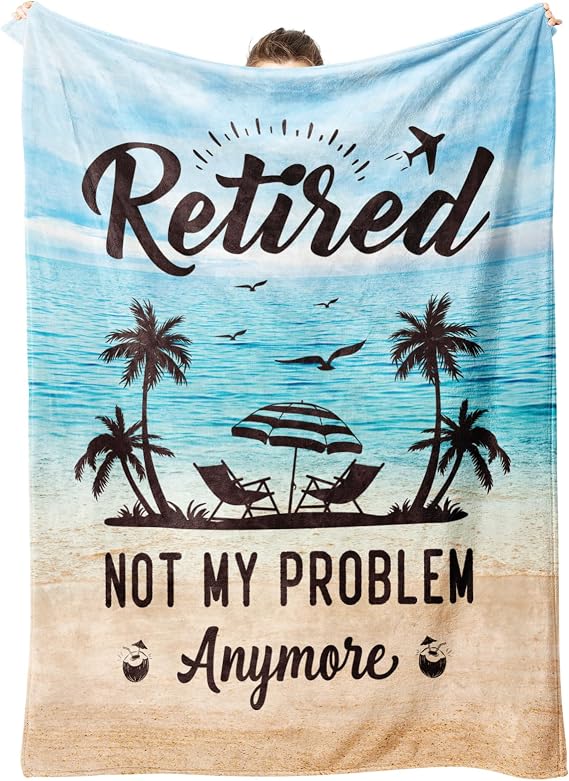 Retirement Gifts for Woman Men , 2026 Retirement Blanket 50" x 60" | Coworker Leaving Gifts, Farewell Going Away Gifts, Retirement Gift for Colleagues, Friends, Teachers, Nurses, Doctor, Boss