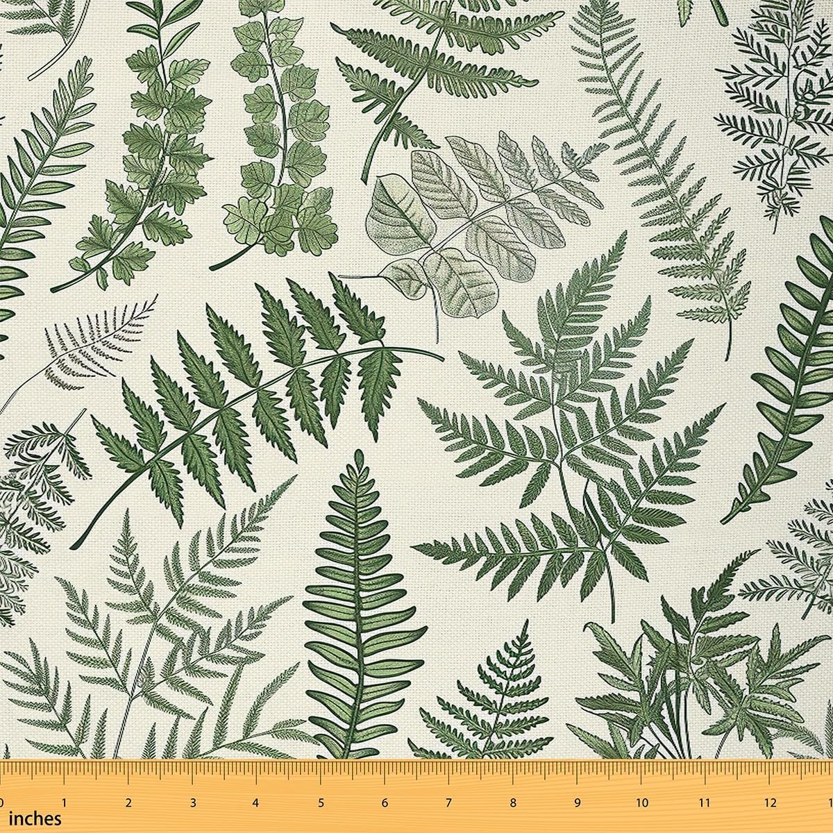 Palm Leaf Upholstery Fabric 1 Yard,Green Monstera Fabric by The Yard,Mountain Tropical Botanical Decorative Fabric,Hawaiian Summer Nature Indoor Outdoor Fabric for Upholstery and Home Accents