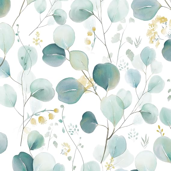 Sevalo Leaf Peel and Stick Wallpaper Boho Eucalyptus Botanical 17.3393