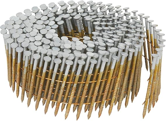 Metabo HPT Siding Nails | 2-1/2 In. x 0.092 In. | Collated Wire Coil | Full Round-Head | Ring Shank | Hot-Dipped Galvanized | 3600 Count | 13369HPT
