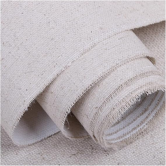Blank Canvas Roll Professional Blank Canvas for Painting Layer Acrylic Oil Painting Canvas Linen Blend Primed Art Supplies for Artist 5M One Roll(3Meter Long Width 48cm)