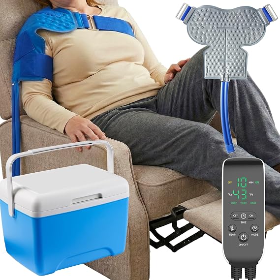 Cold Therapy Machine for Shoulder, Shoulder Ice Machine,Programmable Timer | Designed for recovery after shoulder surgery or rotator cuff injuries. Helps reduce swelling and restore shoulder mobility.