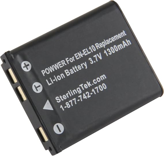 STK EN-EL10 Battery for Nikon Coolpix S3000, S4000, S220, S570, S210, S230, S60, S205, S80, S200, S600, S5100, S520, S700, S500, S510