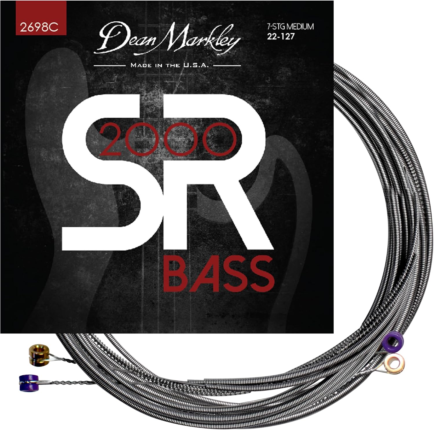 Dean Markley DM2698C Sr2000 Bass Guitar Strings, Size 22-127