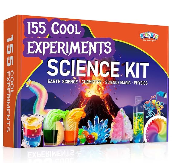 BenBen Science Kit for Kids Ages 8-12, 155 Experiments Set, Birthday Gift | STEM Toy for Boys Girls, Homeschool Classroom Education, Family Group Screen-free Learning Activity, Back to School Gift