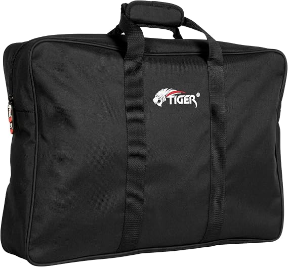 TIGER MUS84-BK Orchestral Music Stand Bag - Heavy Duty Carry Case - Black (Brand logo may place may vary)