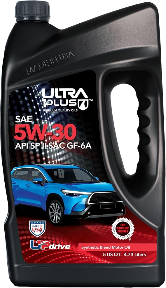 SAE 5W-30 Synthetic Blend Motor Oil API SP ILSAC GF-6A 5 Quart Jug