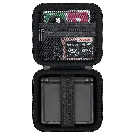 Supmay Carrying Case for Anbernic RG SP, RG Rotate, RG34XXSP/RG35XXSP,Black