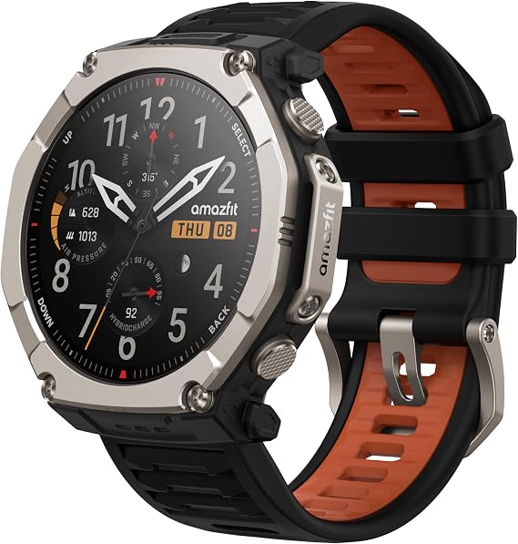 Amazfit T-Rex Ultra 2 Smart Watch, 1.5" AMOLED Sapphire Glass, iOS/Android