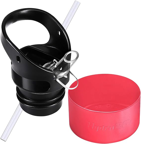Replacement Straw Lid for Hydro Flask 12,18, 21, 24 oz Standard Mouth Water Bottle & Silicone Protective Boot.Bottom Sleeve Cover & Hydroflask Sipping Top Cap