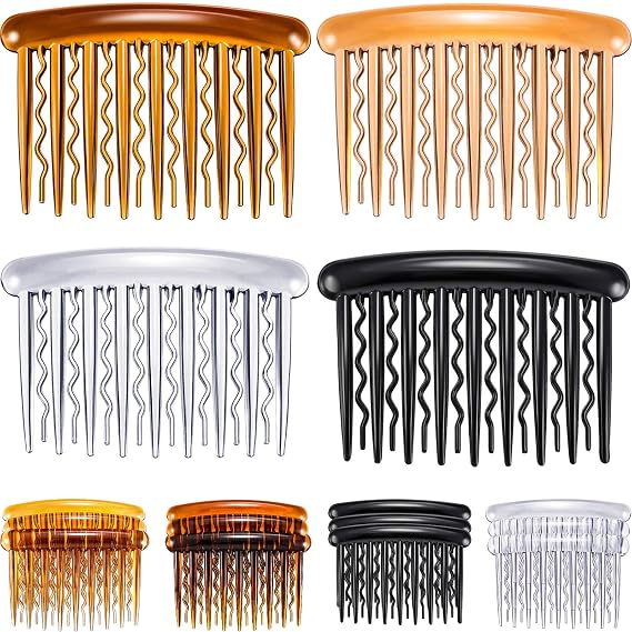 Gejoy 12 Pcs Hair Combs Clips French Side Comb for Women, Assorted