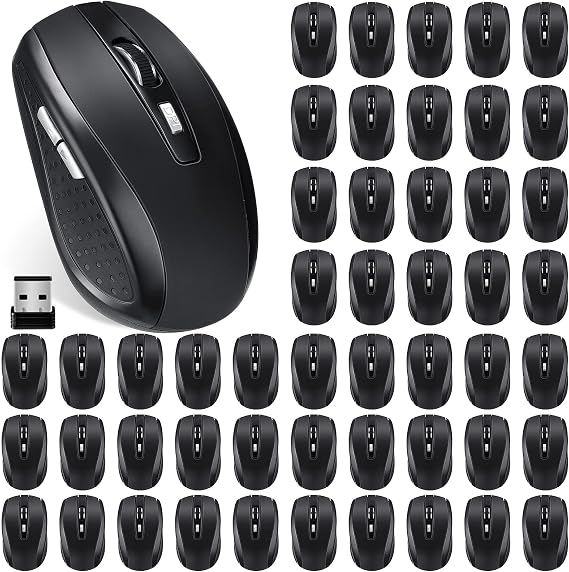 Macarrie 8 Pack Wireless Mouse for Laptop 1200dpi Wireless Mouse Bulk