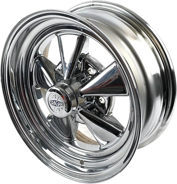CRAGAR 61C S/S Chrome Wheel Plated Two Piece Composite Acorn SEAT (0 x 6. inches /5 x 127 mm,6 mm Offset)