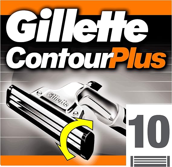 Gillette Contour Plus Razor Blades for Men, Pack of 10