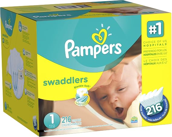 Pampers Swaddlers Diapers Newborn/Size 1