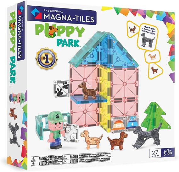 MAGNA-TILES - Puppy Park Manyetik Bloklar - 27 Parça