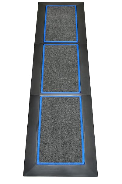 Shoe Sanitizing - Low PRO Three PIECE Long Runner - 1/2" Deep (Blue Inserts)