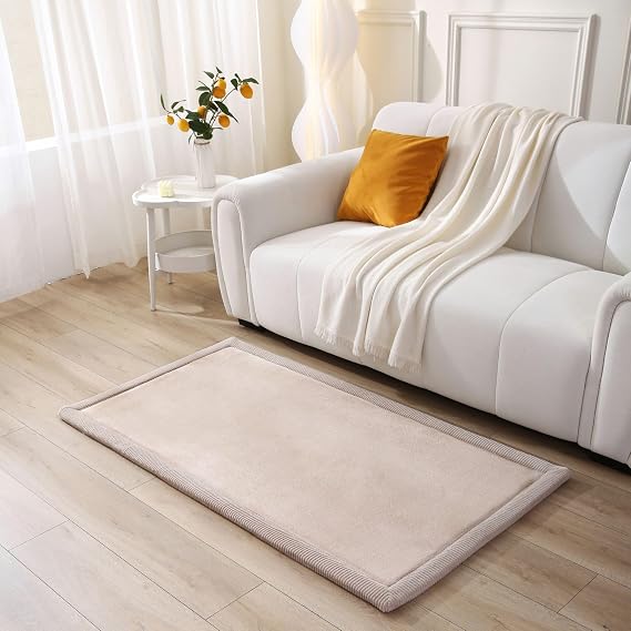 Hakuna Matte CloudSoft Baby Play Mat for Floor 40" x 60" Beige