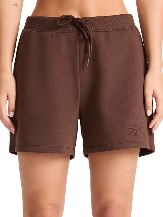 Reebok Women's Campus 4.5 Short, Standard Fit, Midweight Cotton-Poly Fabric