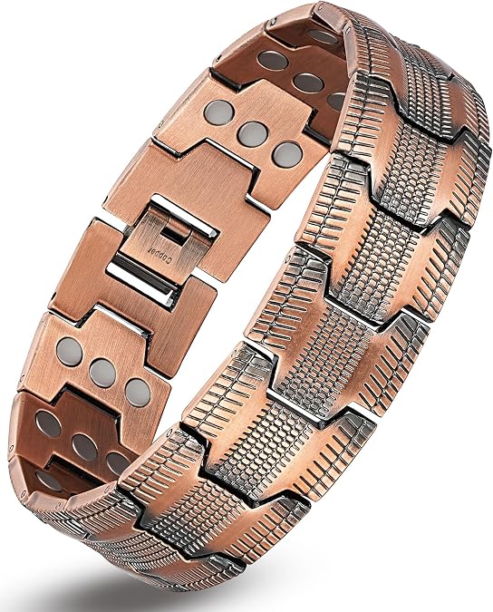 copper bracelet for men with ultra strength magnet,magnetic therapy bracelet