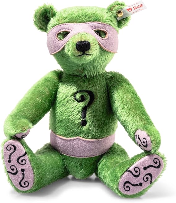 Steiff Batman The Riddler Limited Edition Mohair Teddy Bear EAN 356186