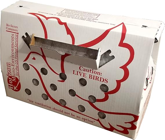 'Vented' Singles Live Chicken Shipping Boxes (1 pack)