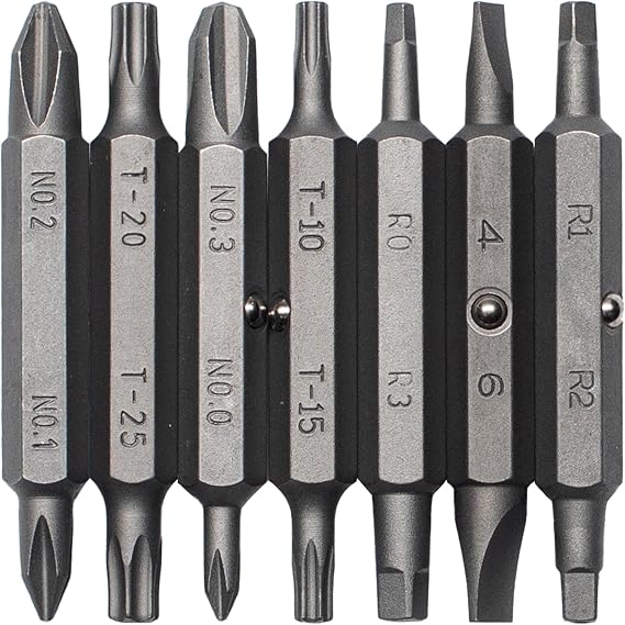 MEGAPRO Original Bit Pack | Replacement Multi-Bit Refills | 7 Double-ended Bits | Household Bits