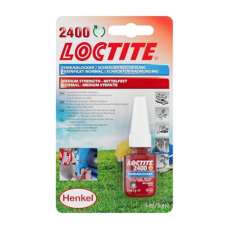 LOCTITE WY1495032 2400 Strength Thread Locker, 5 ml, Medium