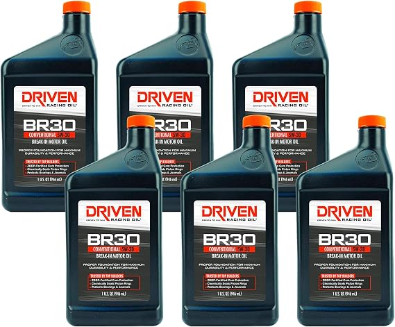 Driven Racing Oil BR30 5w-30 Conventional Break In Oil (6 Quart Pack)