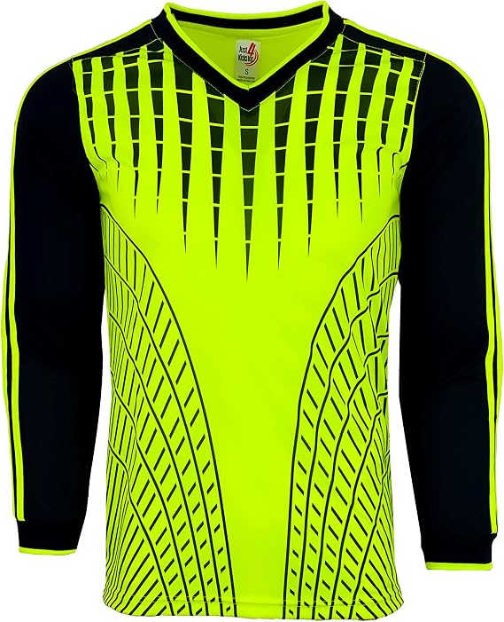 Men's Goalkeeper Soccer Jersey, Padded Goalie Shirt with Sponge Protector